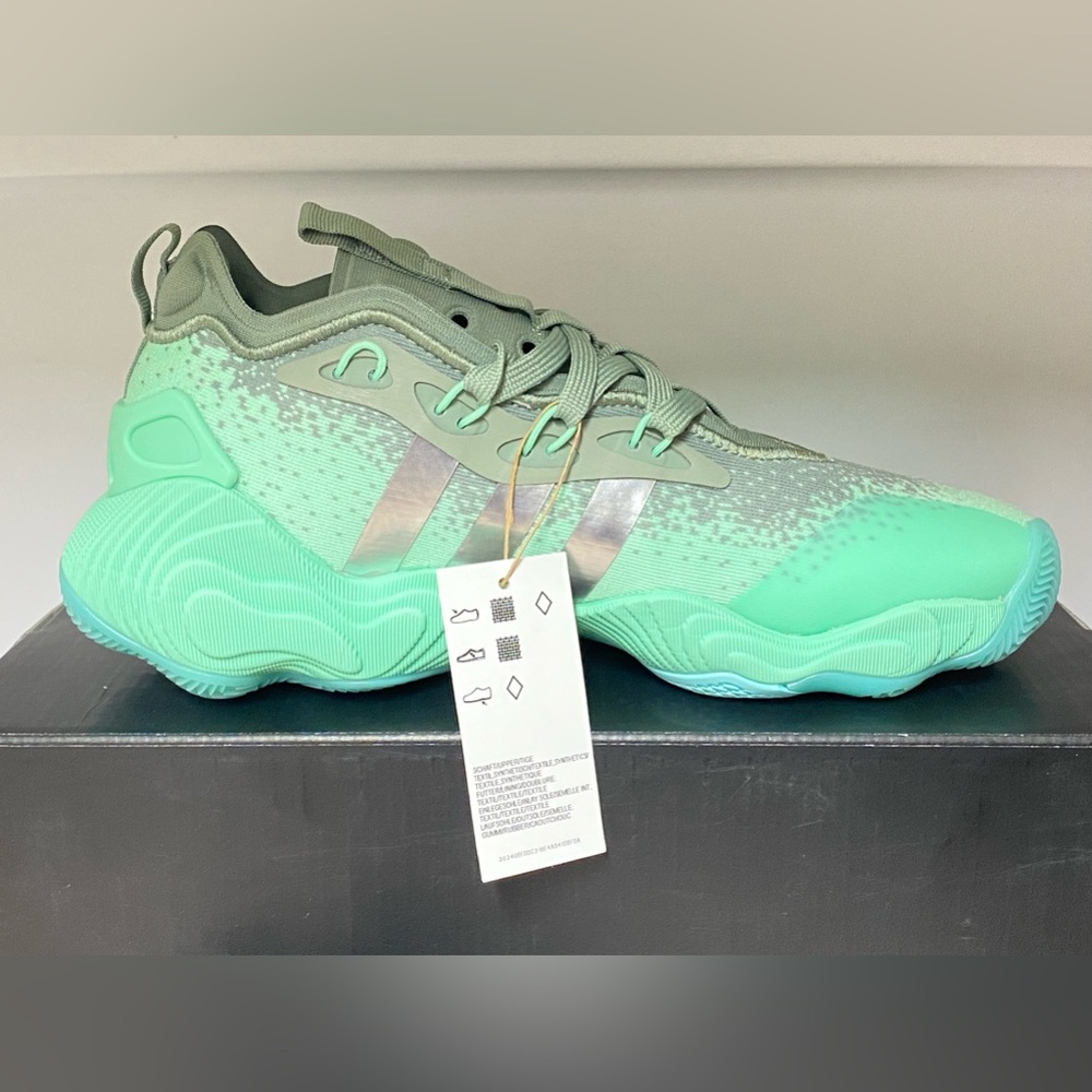 Adidas Trae Young 3 Jade Pulse Mint Silver Metallic Men Basketball Shoes IG0680